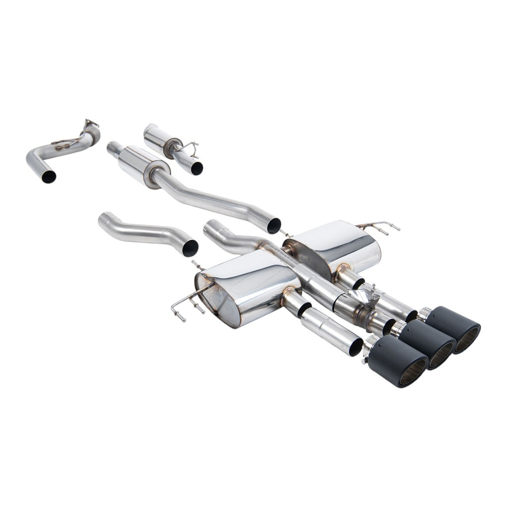 MILLTEK SSXHO314 Cat-Back Exhaust, 3" (Carbon JET-115 Trims) for ACURA Integra Type S (DE5) 2023- Photo-0 