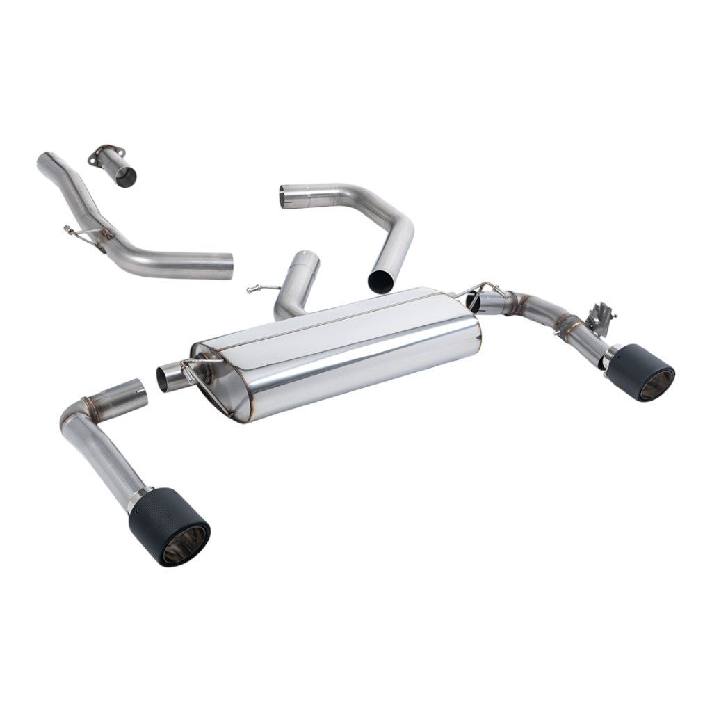 MILLTEK SSXHY177 Filter-Back Exhaust, 3" (Carbon JET-115 Trims) for KIA Ceed GT 1.6 OPF/GPF 2019- Photo-0 
