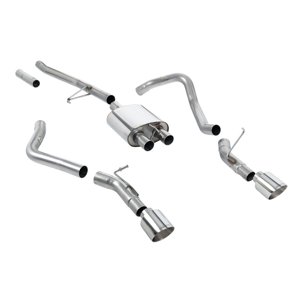MILLTEK SSXJP101 Cat-Back Exhaust, 2.76" (Polished GT-115 Tips) for JEEP Gladiator 3.6 (JT) 2020- Photo-0 