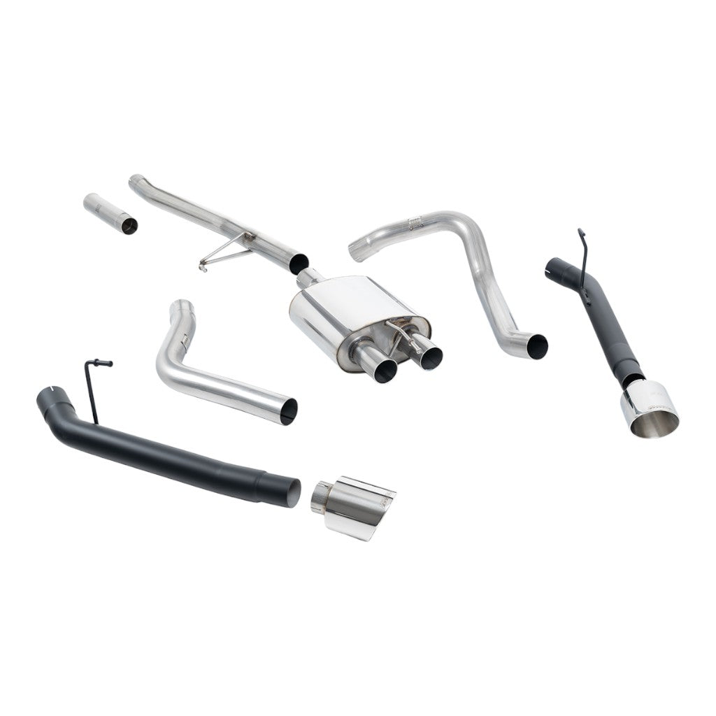 MILLTEK SSXJP106 Cat-Back Exhaust, 2.76" (Polished GT-115 Tips) for JEEP Gladiator 3.6 (JT) 2020- Photo-0 