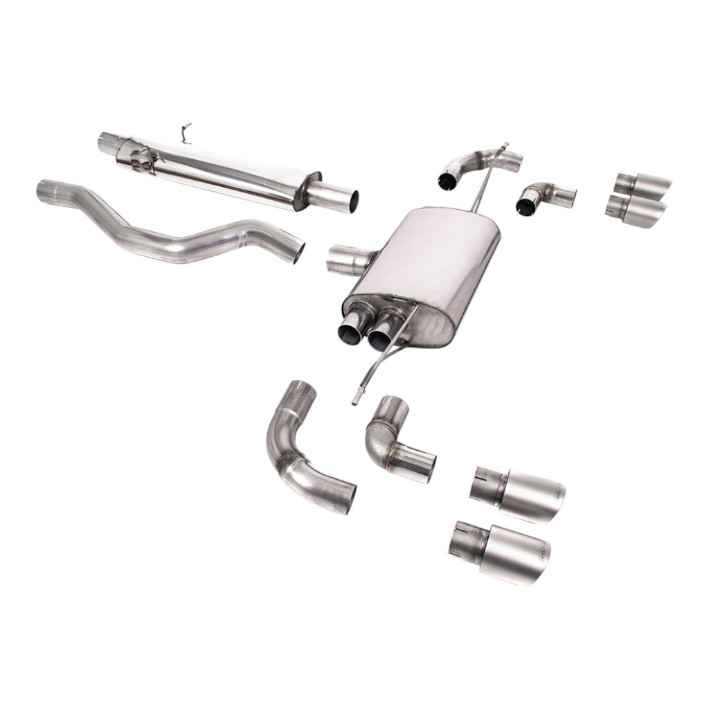 MILLTEK SSXLR102 Filter-Back Exhaust, 3" (Titanium GT-90 Trims) for LAND ROVER Defender 110 P400 2020- Photo-0 