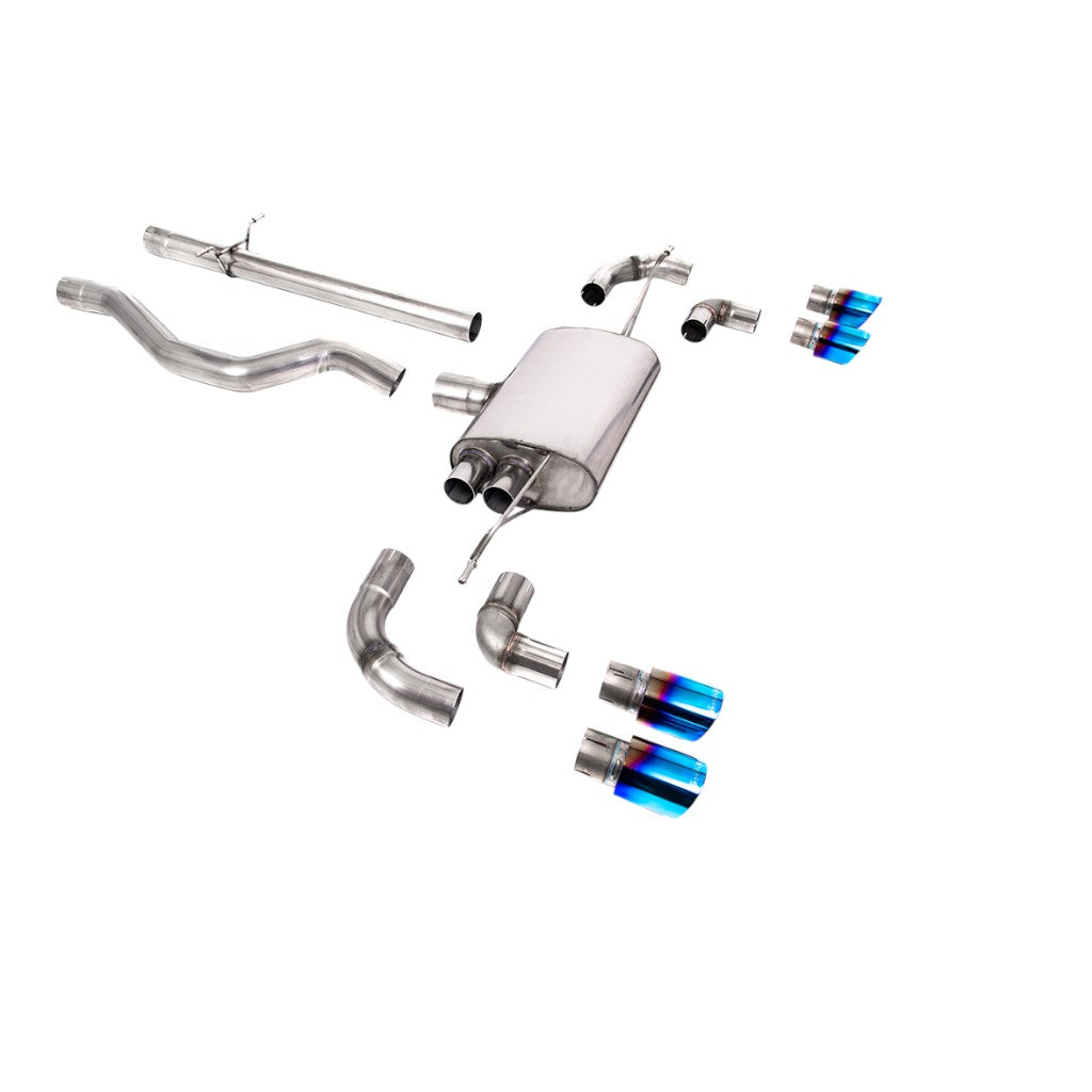 MILLTEK SSXLR108 Filter-Back Exhaust, 3" (Burnt Titanium GT-90 Trims) for LAND ROVER Defender 110 P400 2020- Photo-0 