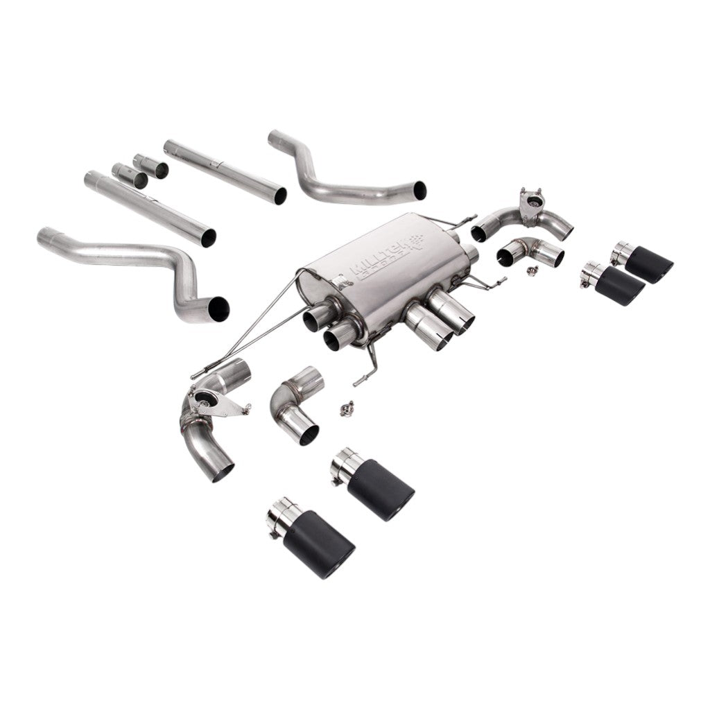 MILLTEK SSXLR119 Filter-Back Exhaust, 2.76" (Carbon JET-90 Trims) for LAND ROVER Defender 90 P525 OPF/GPF 2021- Photo-0 