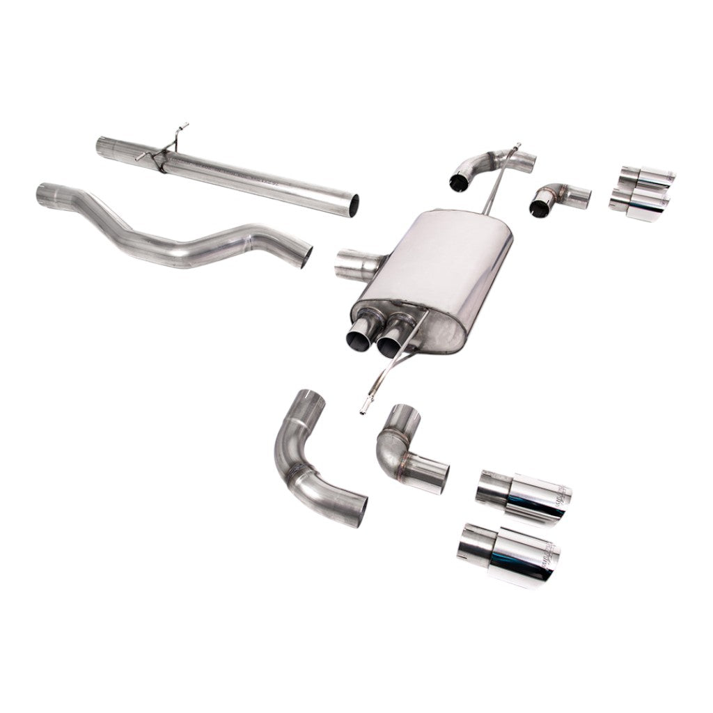 MILLTEK SSXLR135 Filter-Back Exhaust, 3" (Polished GT-90 Trims) for LAND ROVER Defender 110 P300 / P400e 2020- Photo-0 