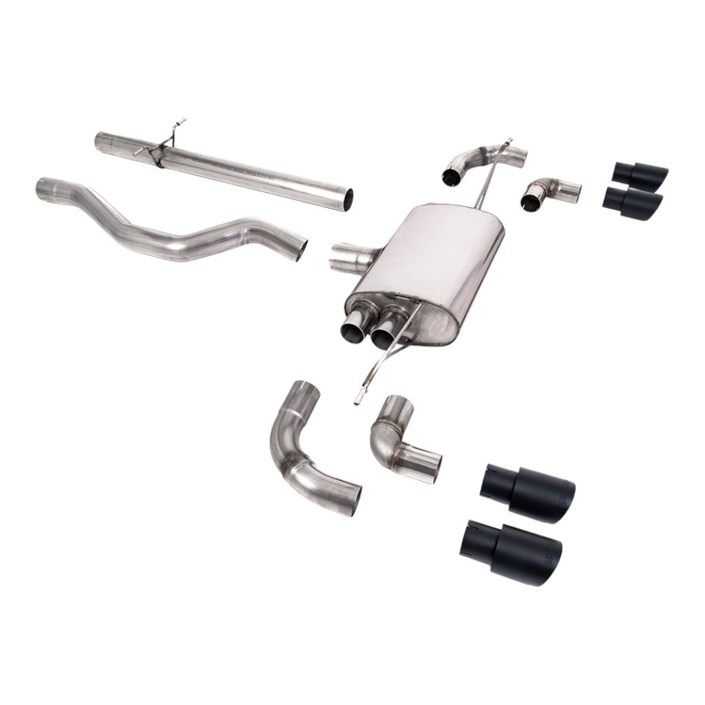 MILLTEK SSXLR136 Filter-Back Exhaust, 3" (Black GT-90 Trims) for LAND ROVER Defender 110 P300 / P400e 2020- Photo-0 