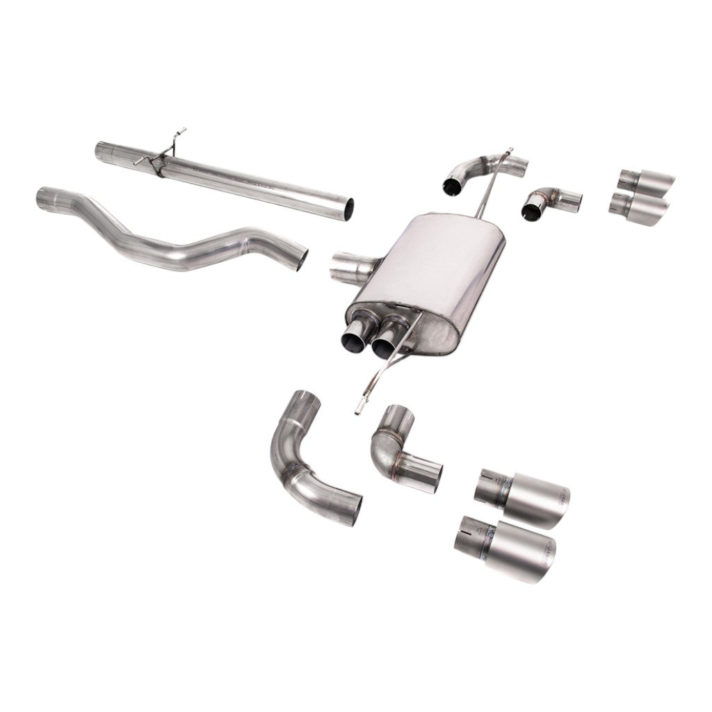 MILLTEK SSXLR137 Filter-Back Exhaust, 3" (Titanium GT-90 Trims) for LAND ROVER Defender 110 P300 / P400e 2020- Photo-0 