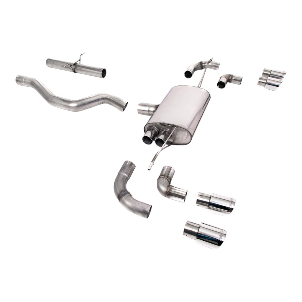 MILLTEK SSXLR145 Filter-Back Exhaust, 3" (Polished GT-90 Trims) for LAND ROVER Defender 90 P300 / P400e 2020- Photo-0 