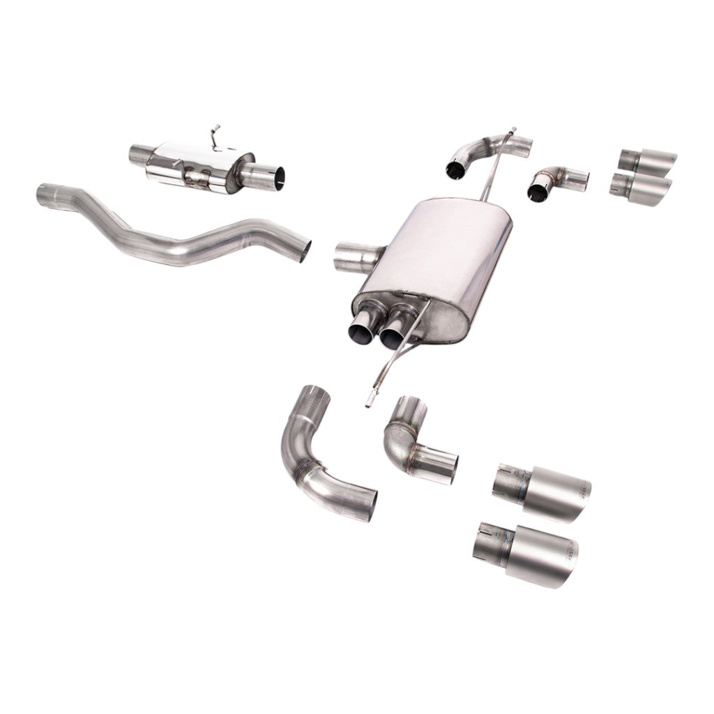 MILLTEK SSXLR152 Filter-Back Exhaust, 3" (Titanium GT-90 Trims) for LAND ROVER Defender 90 P400 2020- Photo-0 