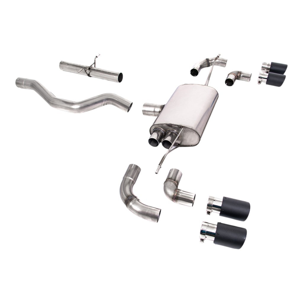 MILLTEK SSXLR159 Filter-Back Exhaust, 3" (Carbon JET-90 Trims) for LAND ROVER Defender 90 P400 2020- Photo-0 