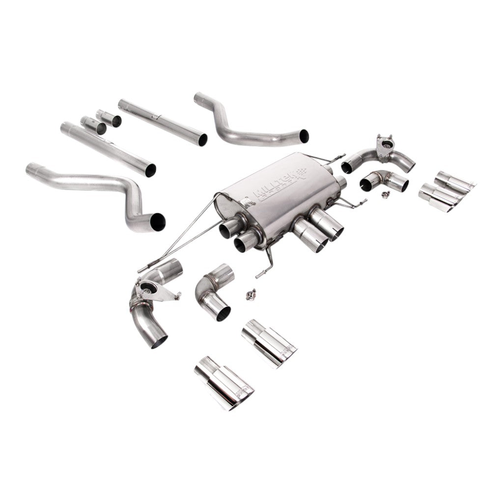 MILLTEK SSXLR173 Cat-Back Exhaust, 2.76" (Polished GT-90 Trims) for LAND ROVER Defender 90 P525 Non-OPF/GPF 2021- Photo-0 