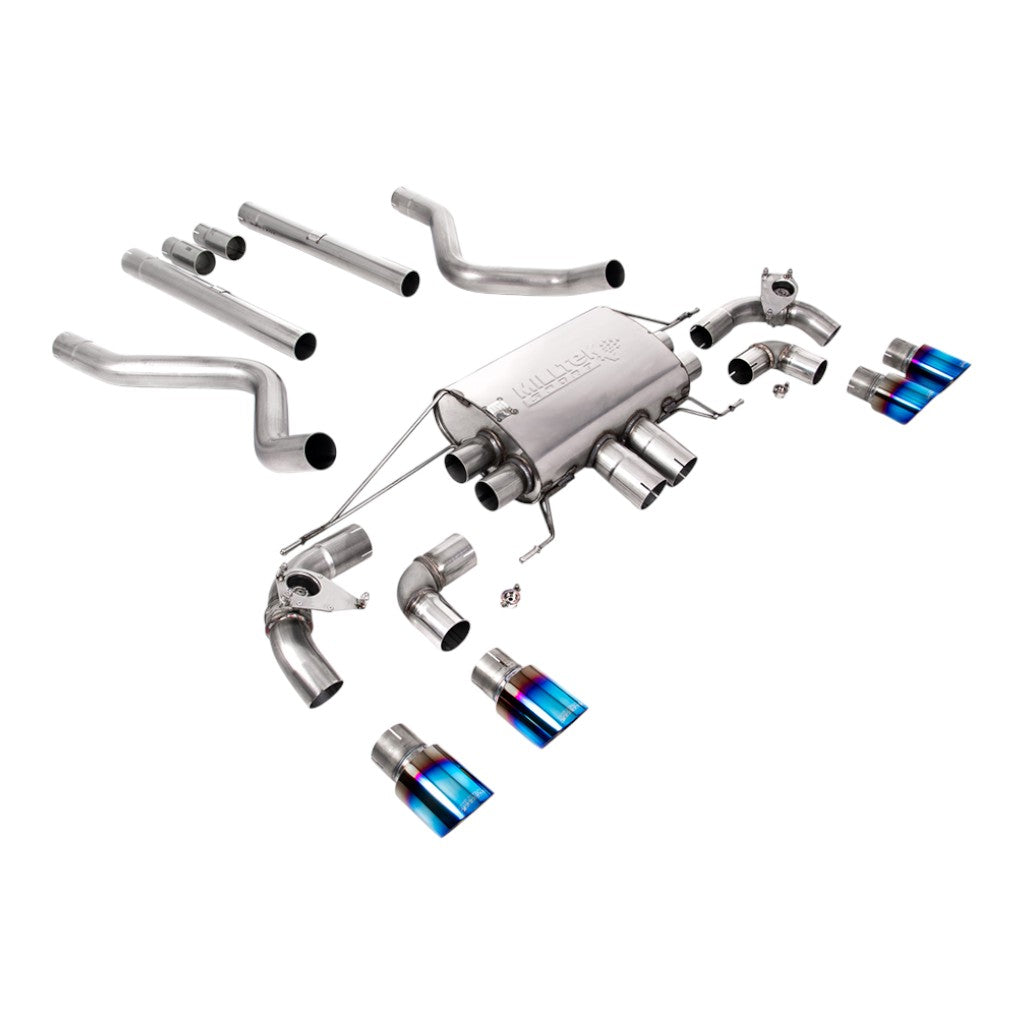 MILLTEK SSXLR176 Cat-Back Exhaust, 2.76" (Burnt Titanium GT-90 Trims) for LAND ROVER Defender 90 P525 Non-OPF/GPF 2021- Photo-0 