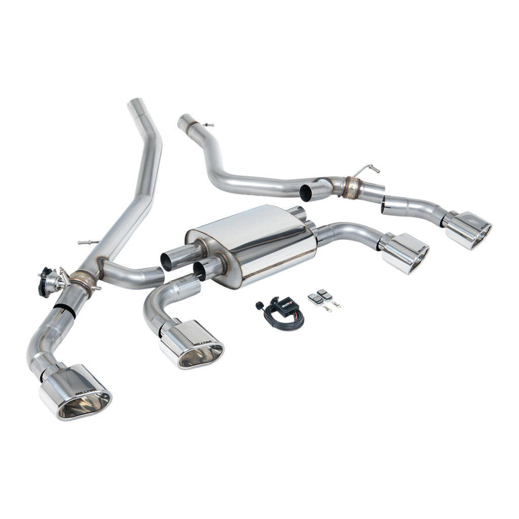 MILLTEK SSXLR231 Axle-Back Exhaust, 3" (Polished Ovals) for LAND ROVER Range Rover Sport 3.0 i6 PHEV (L461) 2023- Photo-0 
