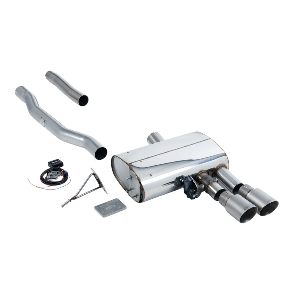 MILLTEK SSXM474 Filter-Back Exhaust, 2.76" (Titanium GT-90 Trims) for MINI Cooper S LCI EU (F56) GPF/OPF 2019-2020 Photo-0 