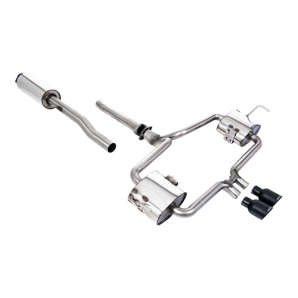 MILLTEK SSXM478 Cat-Back Exhaust, 2.5" (Cerakote Black 76mm Trims) for MINI Cooper S (R53) 2002-2006 Photo-0 