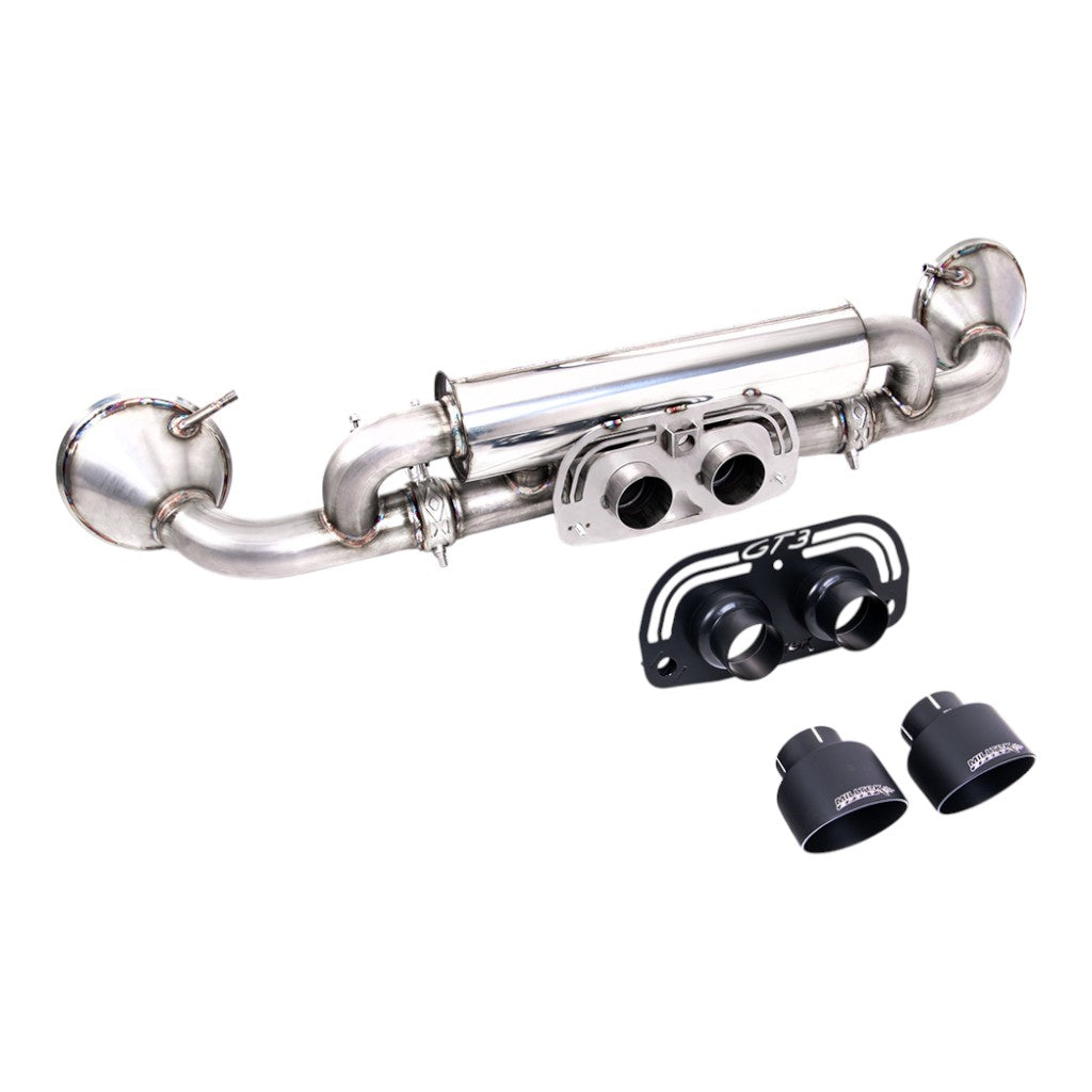 MILLTEK SSXPO173 Rear Silencer, 2.76" (Cerakote Black GT-100 Trims) for PORSCHE 911 GT3 (992) 2021- Photo-0 