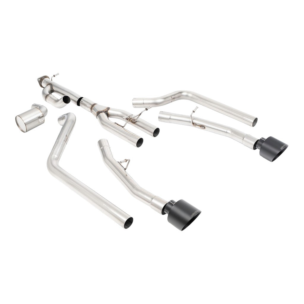 MILLTEK SSXRAM110 Cat-Back Exhaust, 3" (GT-139 Cerakote Black Tips) for RAM 1500 Rebel 3.0 TT 2025- Photo-0 
