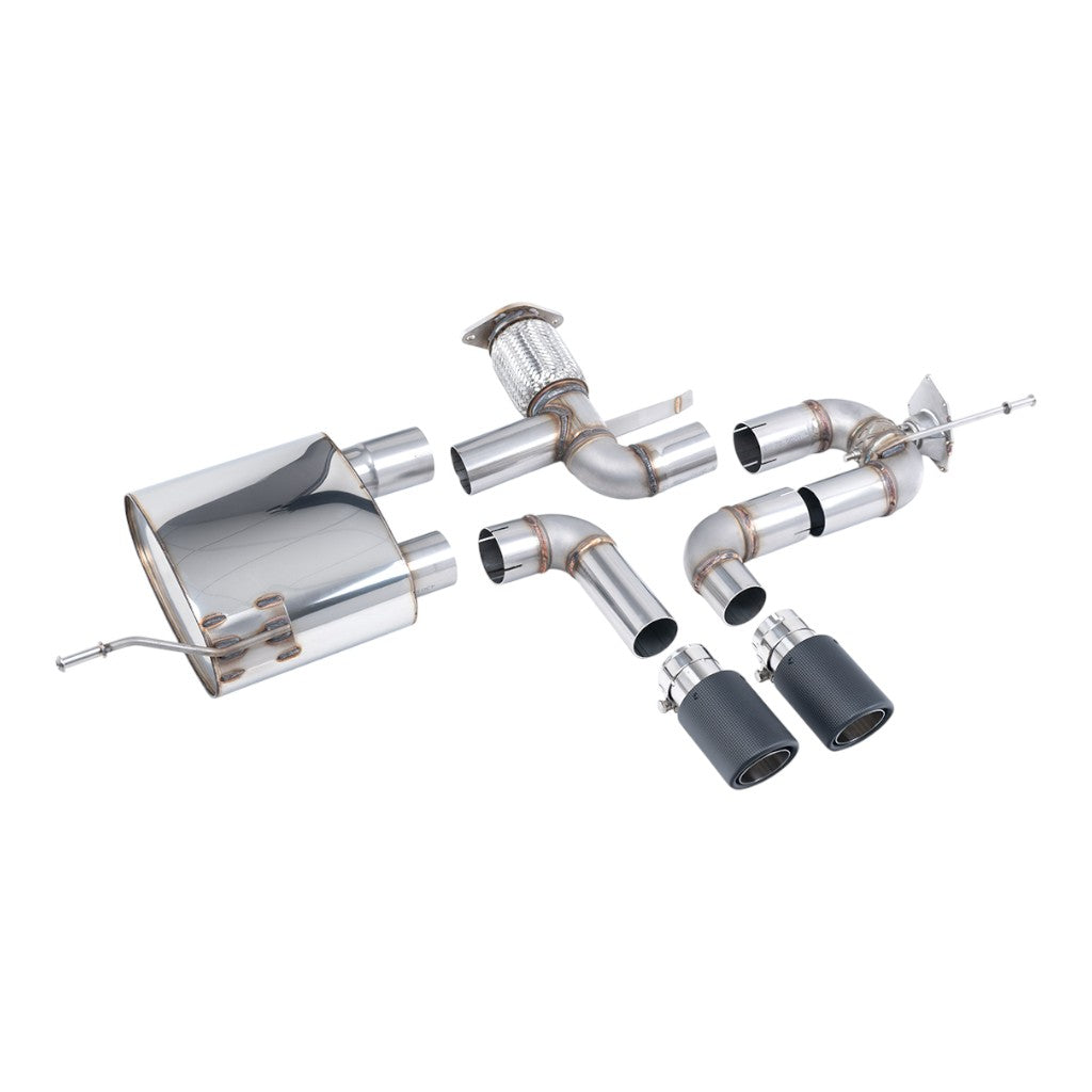 MILLTEK SSXRN430 Cat-Back Exhaust, 2.76" (Carbon JET-90 Tips) for ALPINE A110S 2019- Photo-0 