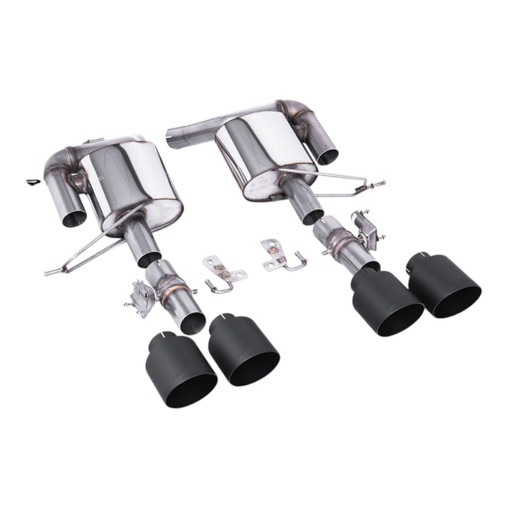 MILLTEK SSXRR114 Rear Silencers, 2.76" (Black GT-115 Tips) for LAND ROVER Range Rover Sport SVR 2018-2022 Photo-0 