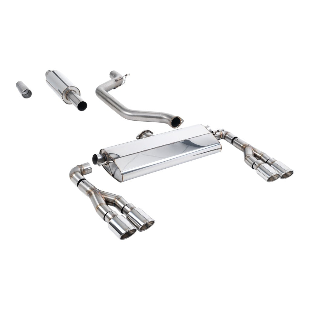 MILLTEK SSXSE259 Filter-Back Exhaust, 3.15" (Polished Ovals) for CUPRA Leon 300ps (MK4) OPF/GPF 2021- Photo-0 