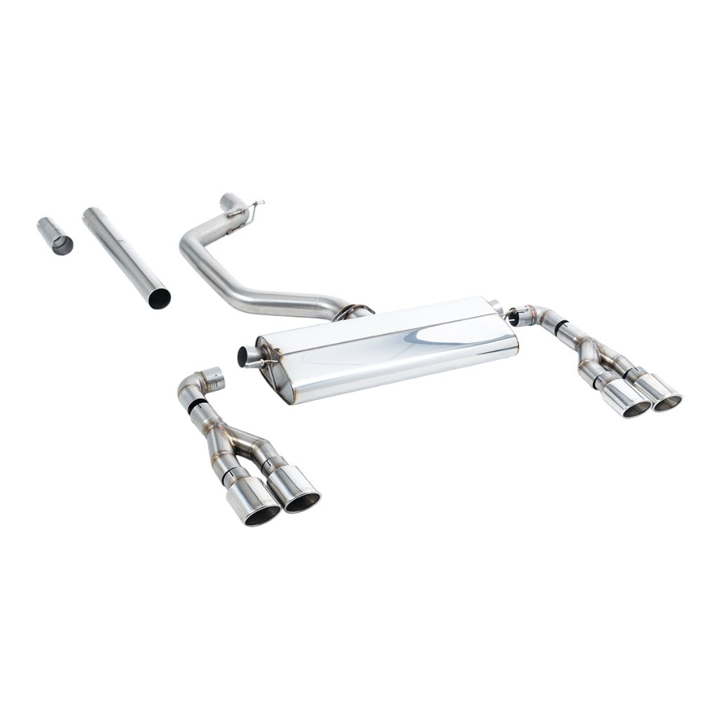 MILLTEK SSXSE261 Filter-Back Exhaust, 3.15" (Polished Ovals) for CUPRA Leon 300ps (MK4) OPF/GPF 2021- Photo-0 