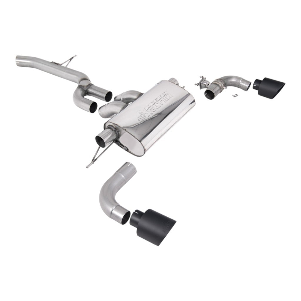 MILLTEK SSXTY138 Filter-Back Exhaust, 2.76" (Cerakote Black GT-115 Trims) for TOYOTA GR Supra 2.0 Turbo EU (A90) 2021- Photo-0 