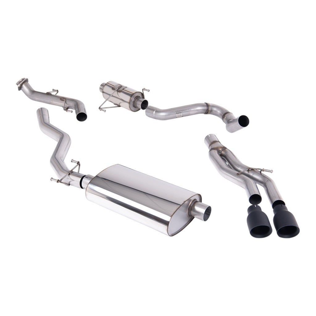 MILLTEK SSXTY214 Cat-Back Exhaust, 3" (Cerakote Black GT-100 Tips) for TOYOTA Tacoma 2.4L Turbo Hybrid Crew / Ext. Cab 2024- Photo-0 