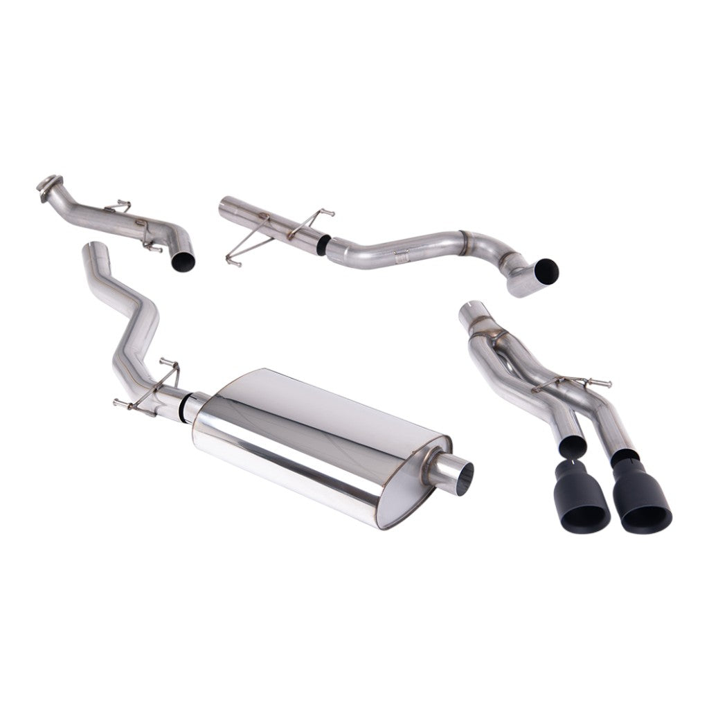 MILLTEK SSXTY218 Cat-Back Exhaust, 3" (Cerakote Black GT-100 Tips) for TOYOTA Tacoma 2.4L Turbo Hybrid Crew / Ext. Cab 2024- Photo-0 