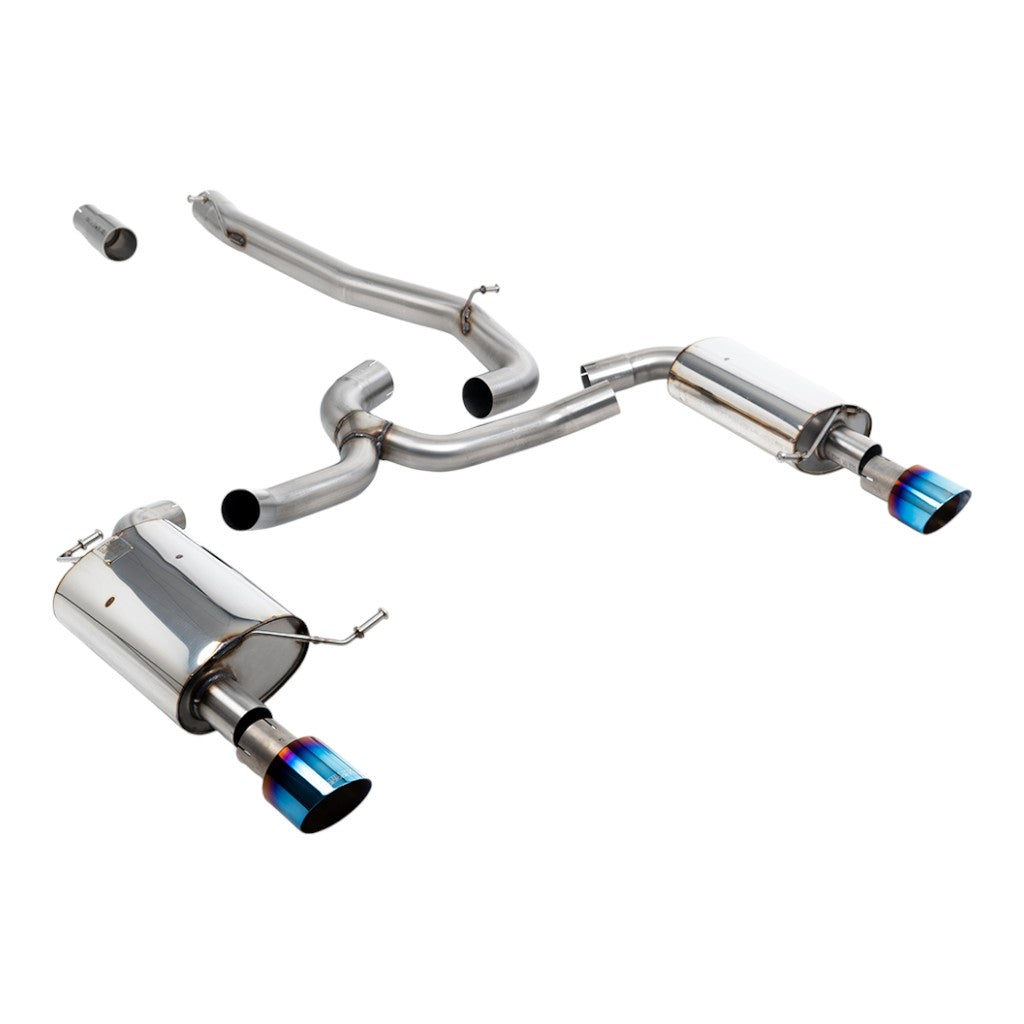 MILLTEK SSXVW750 Cat-Back Exhaust, 3" (Burnt Titanium GT-100 Trims) for VW Golf Alltrack 1.8 (MK7) 2016-2021 Photo-0 