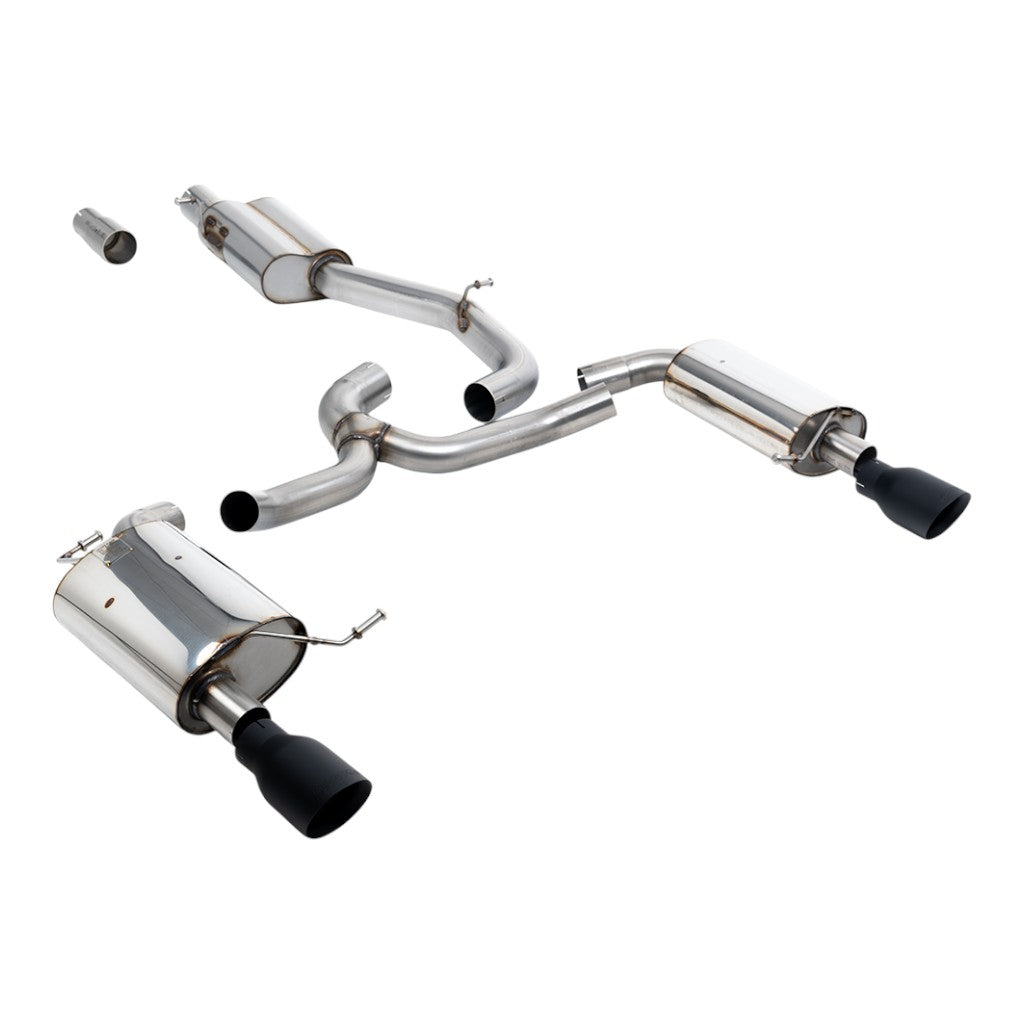 MILLTEK SSXVW753 Cat-Back Exhaust, 3" (Cerakote Black GT-100 Trims) for VW Golf Alltrack 1.8 (MK7) 2016-2021 Photo-0 