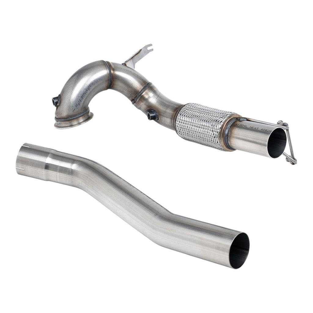 MILLTEK SSXVW763 De-Cat Downpipe, 3.7" for VW Golf GTI (MK8) Non GPF 2021- Photo-0 