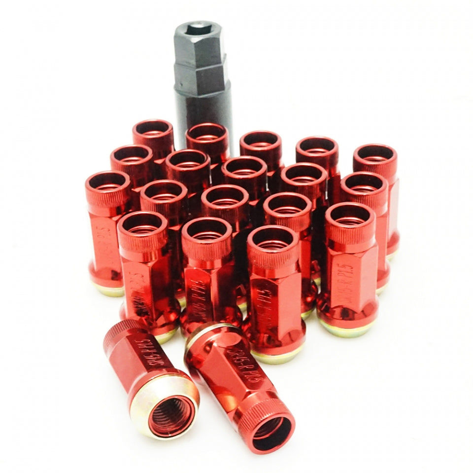 MUTEKI 32935R Lug nuts kit SR45R 12x1.25 45mm Red (Open End) Photo-0 