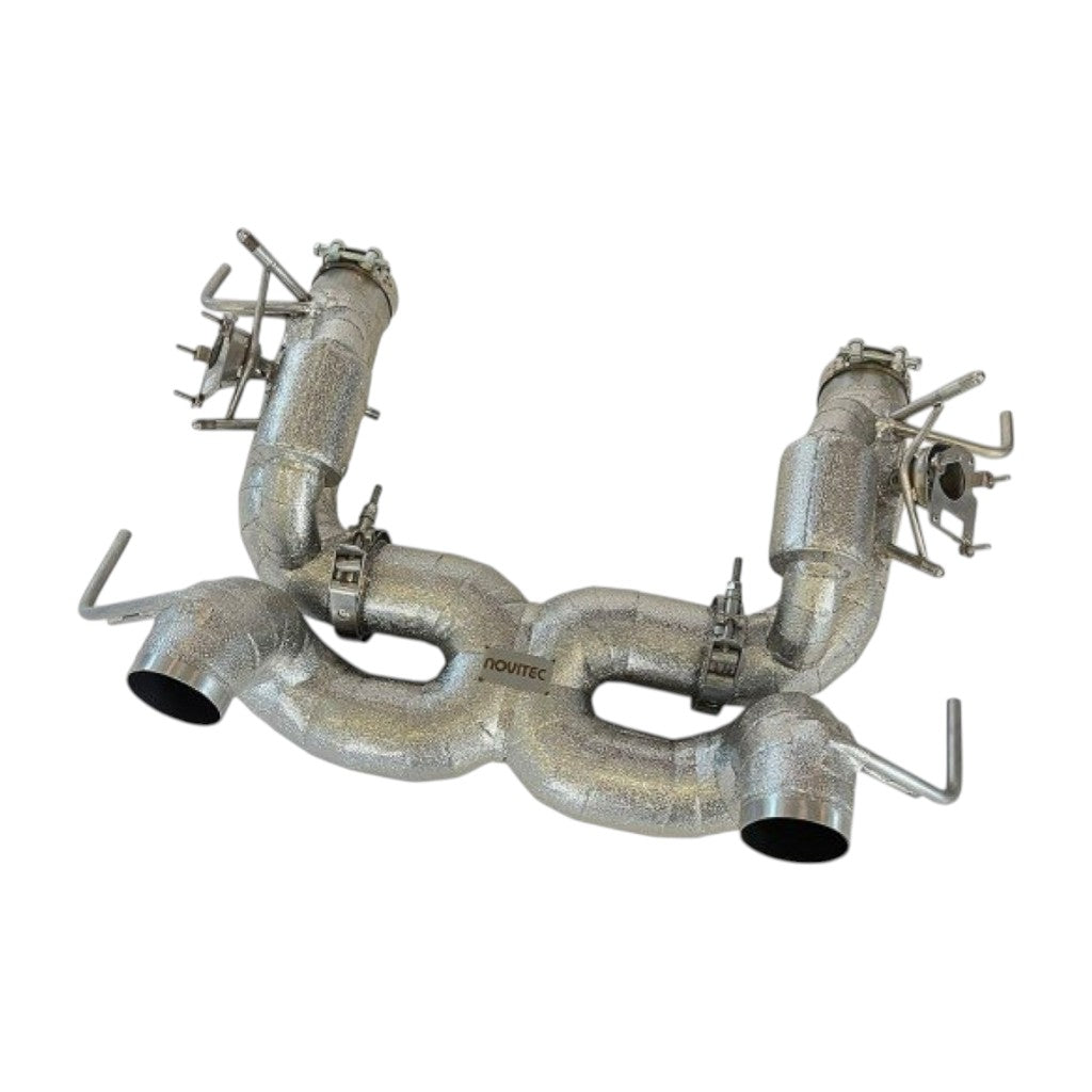 NOVITEC F1 090 11 Exhaust System, With Flap-Regulation, Stainless Steel for FERRARI SF90 XX / SF90 2019- Photo-0 