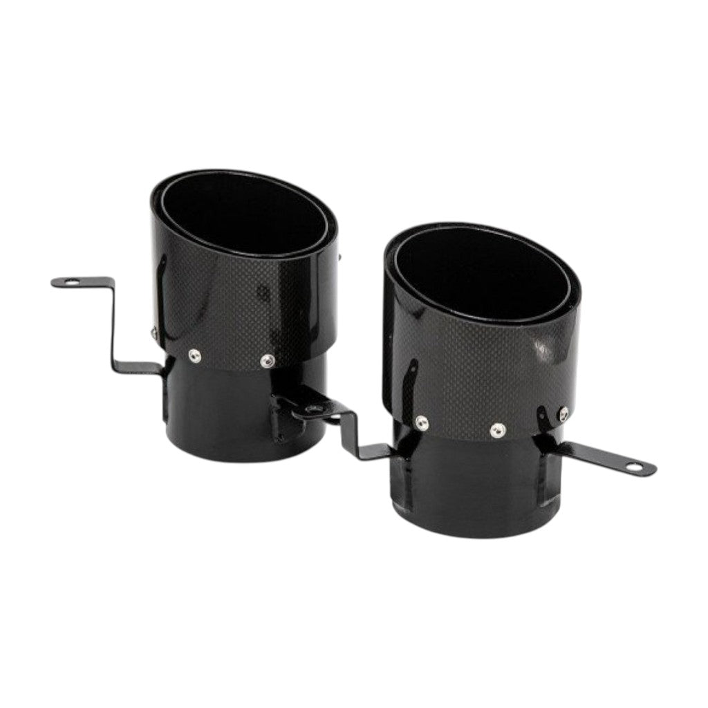 NOVITEC F1 090 52 Tailpipes, Black, 2pcs for FERRARI SF90 2019- Photo-0 