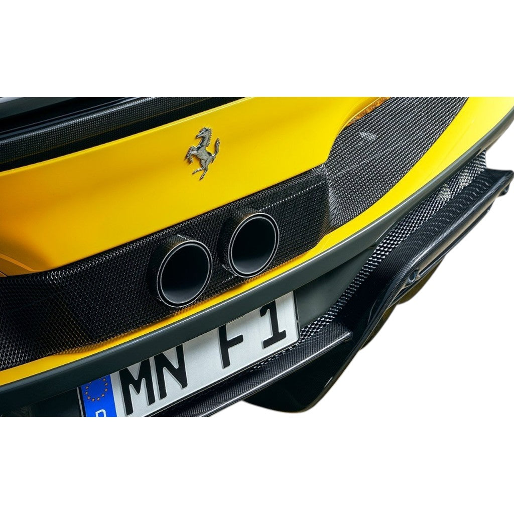NOVITEC F1 296 51 Tailpipes, Carbon Matte, Black, 2pcs for FERRARI 296 2021- Photo-1 