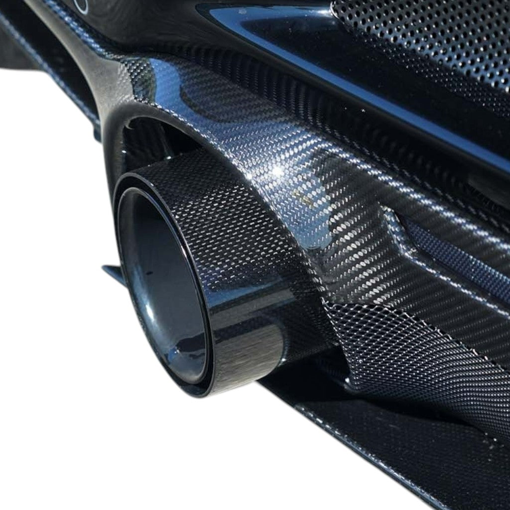 NOVITEC F1 444 57 Steel Tailpipes, Black, 2pcs for FERRARI F8 2019- Photo-1 