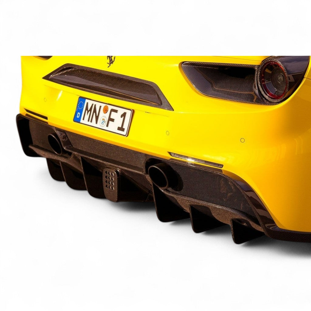 NOVITEC F1 488 40 Exhaust System, Without Flap-Regulation, Stainless Steel for FERRARI 488 2015-2019 Photo-1 