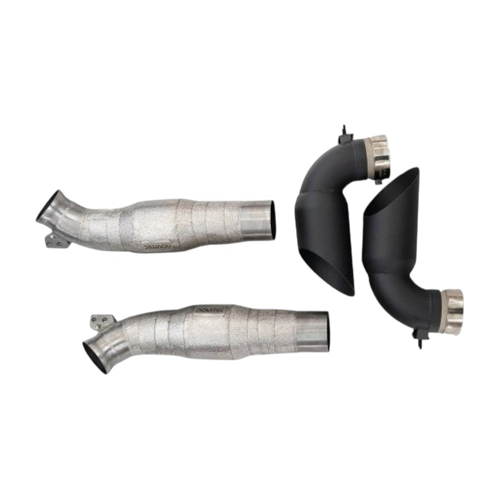 NOVITEC F1 812 00 Exhaust System, Without Flap-Regulation, Stainless Steel for FERRARI 812 Competizione 2021-2023 Photo-0 