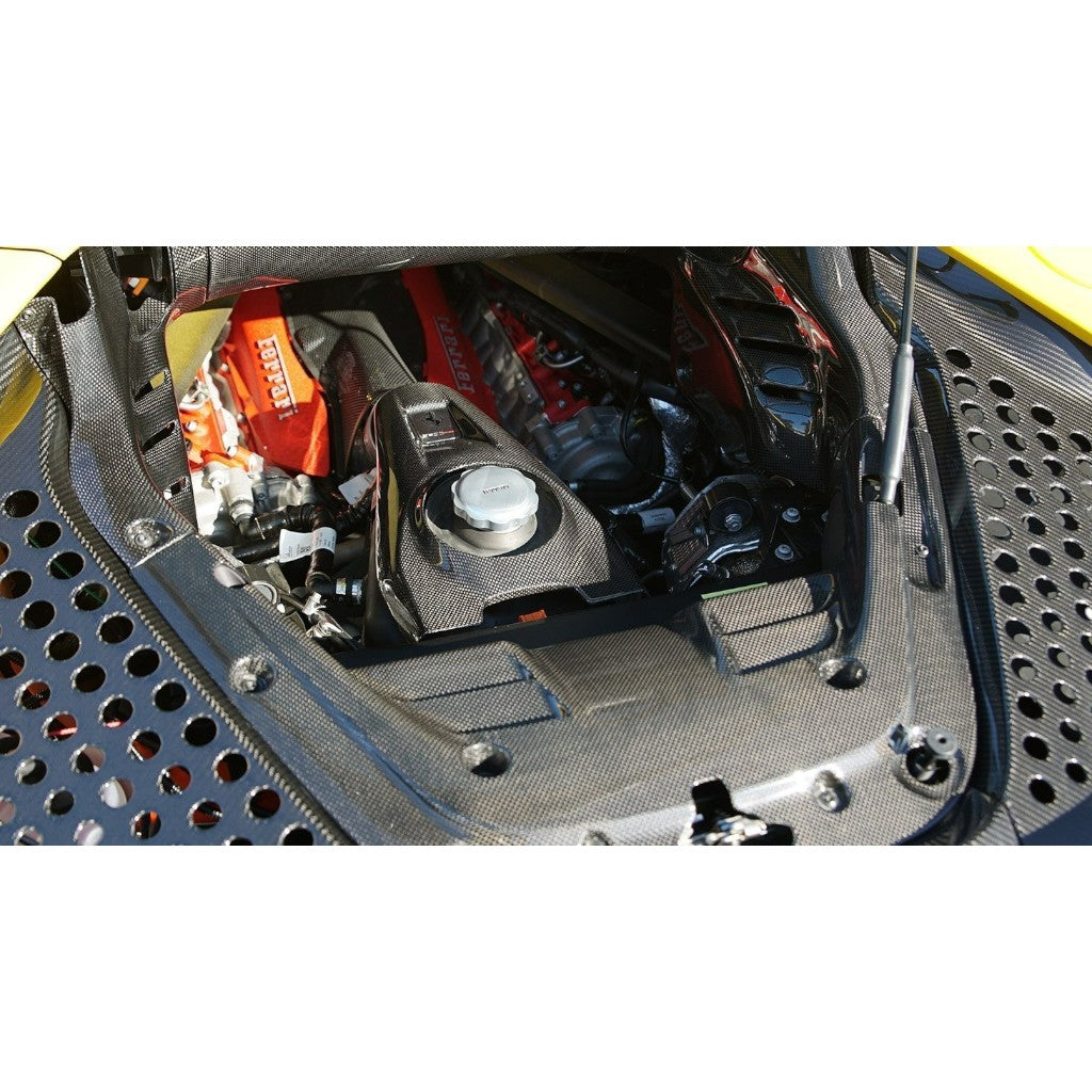 NOVITEC F6 090 36 Cover Engine Bay, Visible Carbon for FERRARI SF90 Stradale 2019- Photo-1 