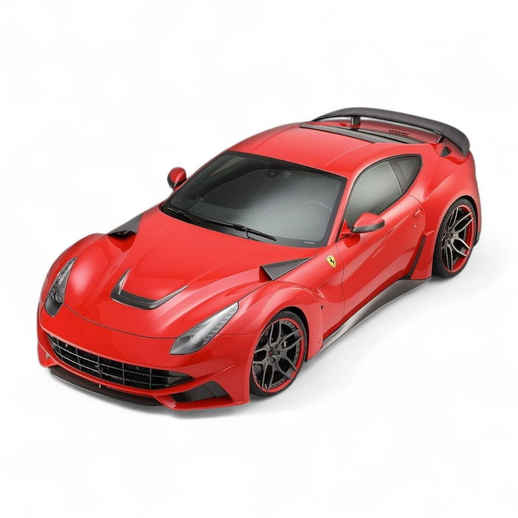 NOVITEC F6 222 44 Insert for Engine Bonnet N-Largo, Visible Carbon for FERRARI F12 2012-2017 Photo-1 
