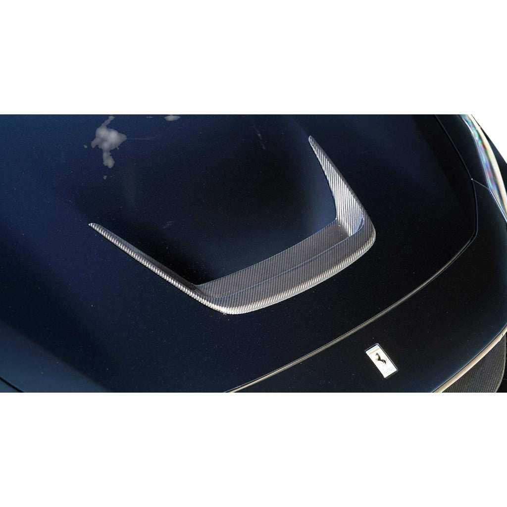 NOVITEC F6 444 35 Insert Trunk Lid, Visible Carbon for FERRARI F8 2019- Photo-1 
