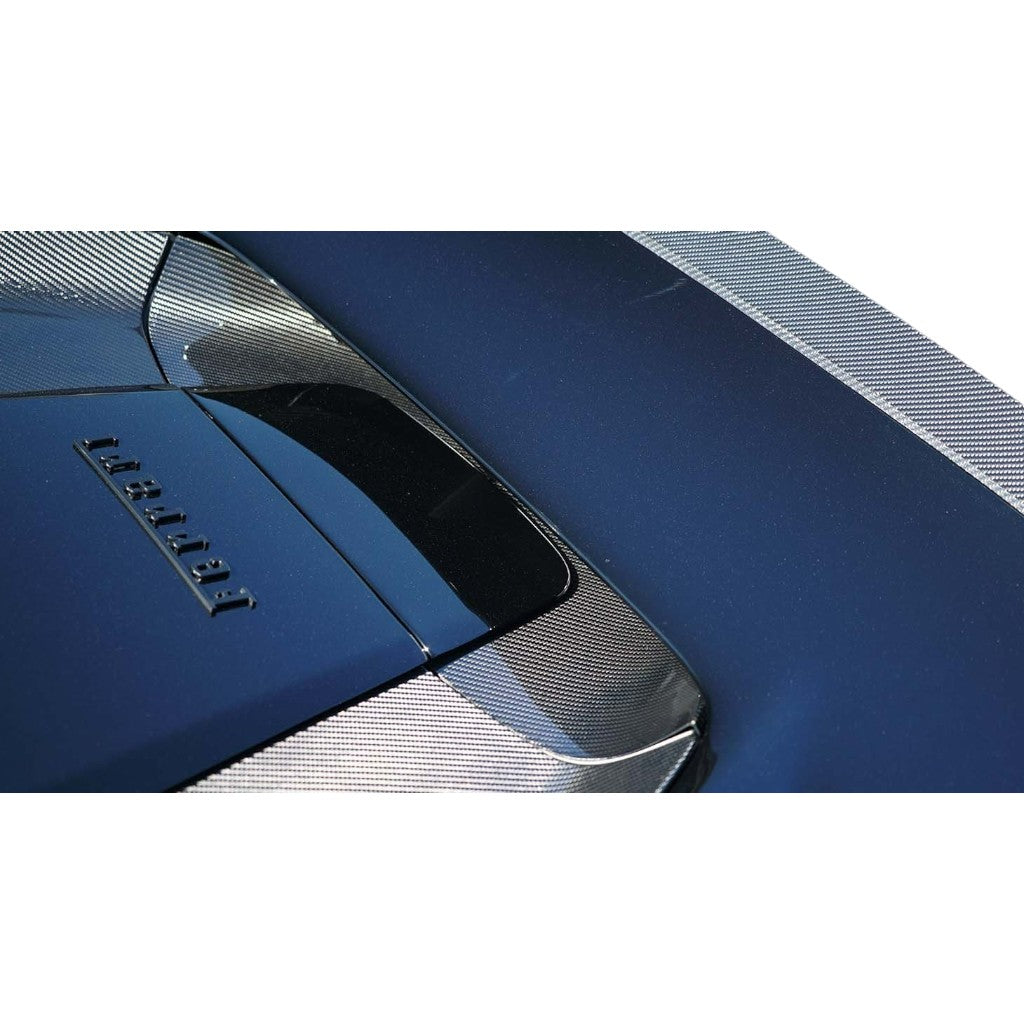 NOVITEC F6 444 45 Extension Cover Engine, Visible Carbon for FERRARI F8 Spider 2019- Photo-1 