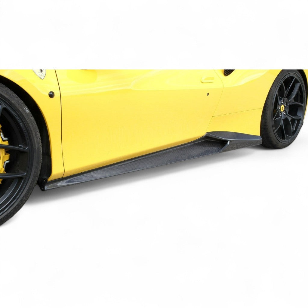NOVITEC F6 488 33 Side Panels, Visible Carbon for FERRARI 488 2015-2019 Photo-1 