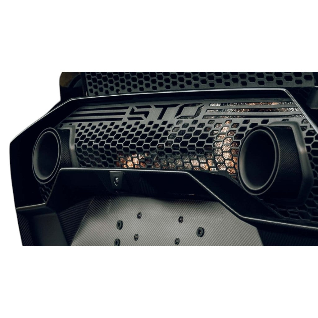 NOVITEC L1 222 34 Tailpipes Set, Gold-Plated Carbon Matte, 2pcs for LAMBORGHINI Huracan STO 2021- Photo-1 