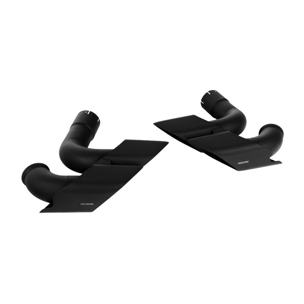 NOVITEC L1 333 75 Tailpipes, Black Stainless Steel, 4pcs for LAMBORGHINI Urus SE 2024- Photo-0 