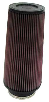 K&N RE-0860 UNIVERSAL Clamp-On Air Filter 4"FLG, 6"OD-B, 4-5/8"OD-T, 12"H Photo-0 