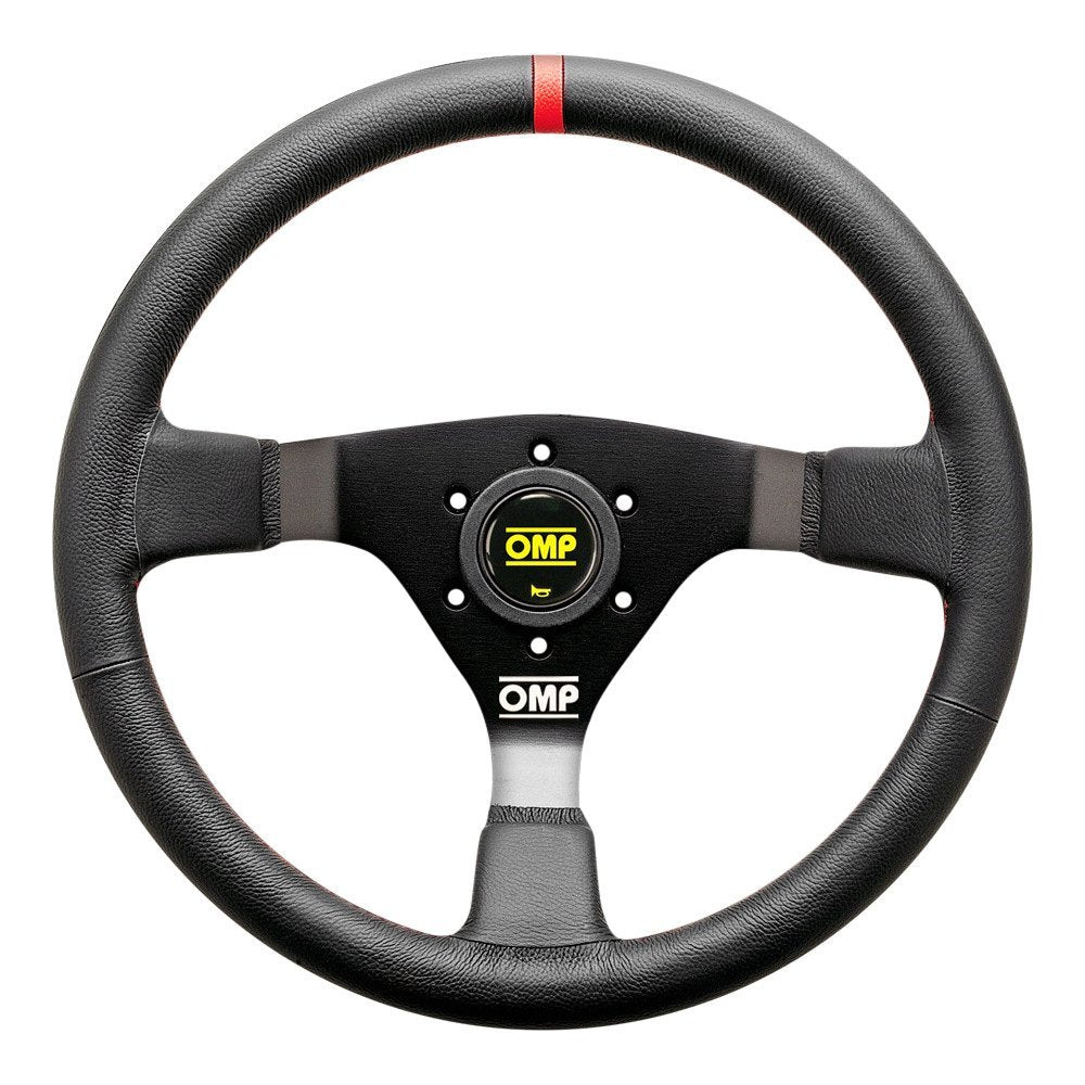 OMP OD0-1980-073 (OD/1980/NR) Steering wheel WRC, leather, black (red stitching), diam.350mm, reach 70mm Photo-0 