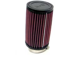 K&N RU-1090 UNIVERSAL Clamp-On Air Filter 2-1/4"10 DEG FLG, 3-1/2"OD, 6"H Photo-0 