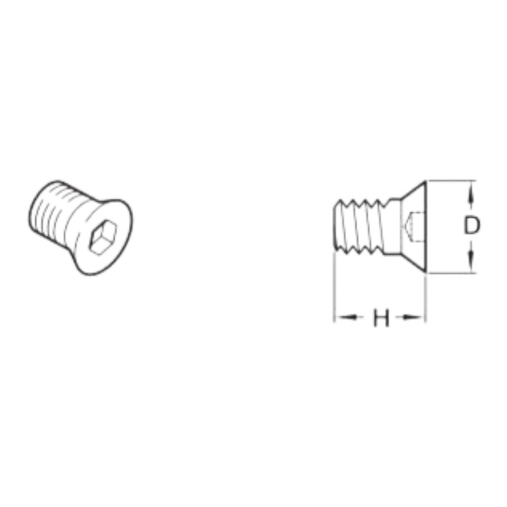 OHLINS 24633-02 Screw Control Knob M4x0.7 (H=9mm, D=11.5mm) Photo-1 