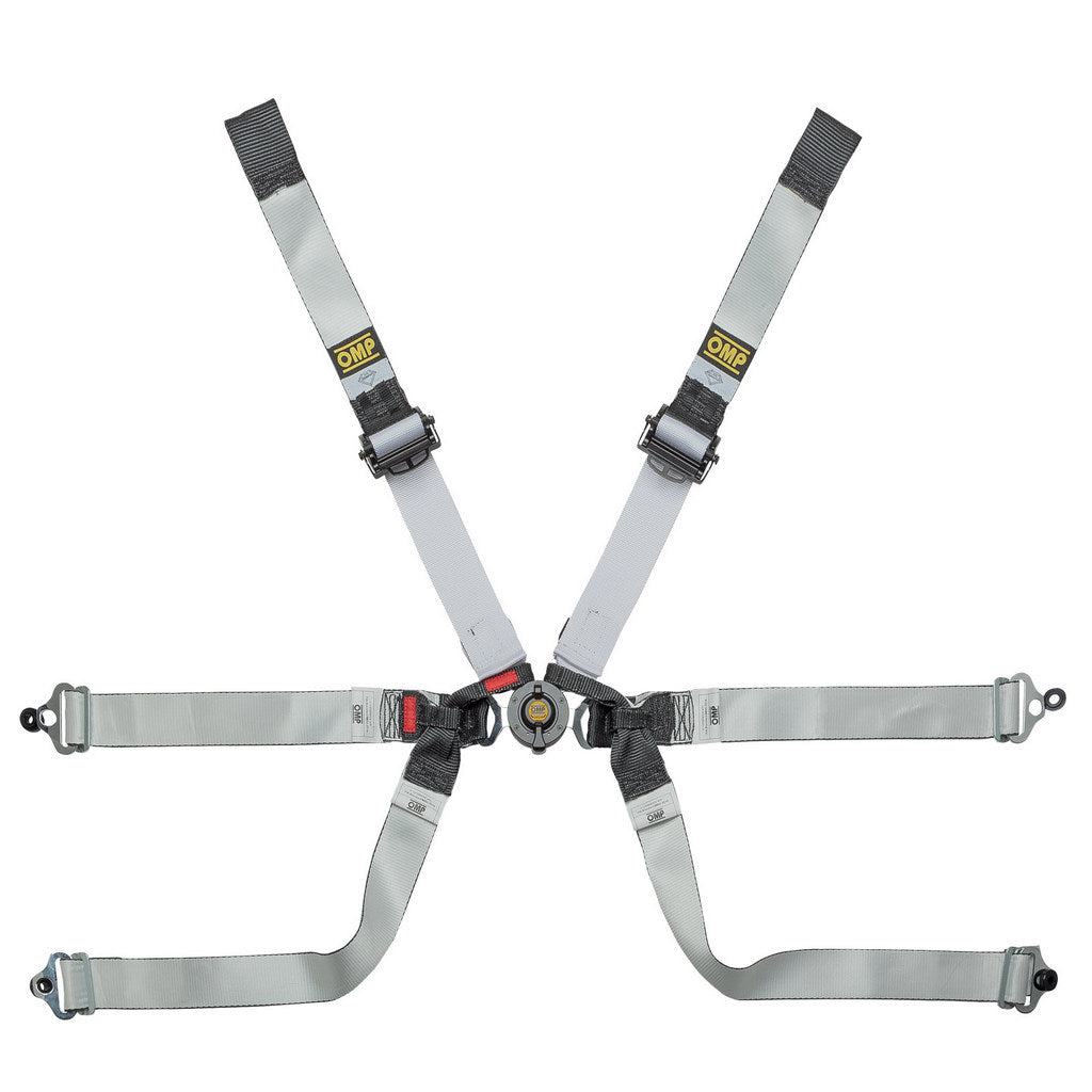 OMP DA0-0104-A01-076 Safety Harness One-D Formula 2", 6-point, FIA 8853-2016, Black/White Photo-0 