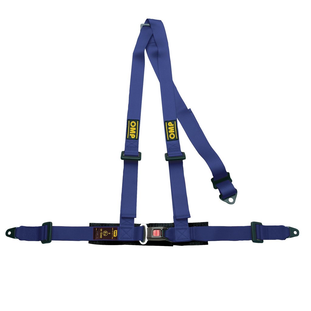 OMP DA0-0504-B01-041 Safety Harness for Road, 3-Point, 3 ECE 16-08, Blue Photo-0 